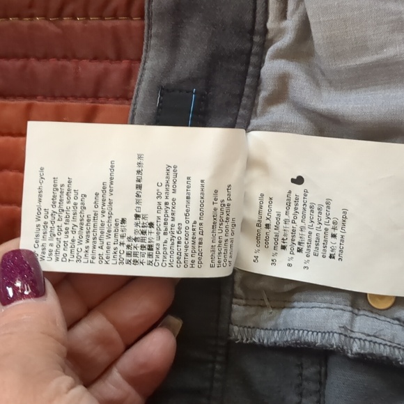 MARC CAIN* German brand premium velvety skinny stretch jeans pants button front - Picture 13 of 14